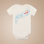 Preview: Koi Fish | organic Baby-shortsleeve-Bodysuit printed